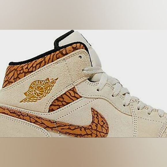 Air Jordan 1 Retro Mid SE Brown Elephant - Picture 4 of 6